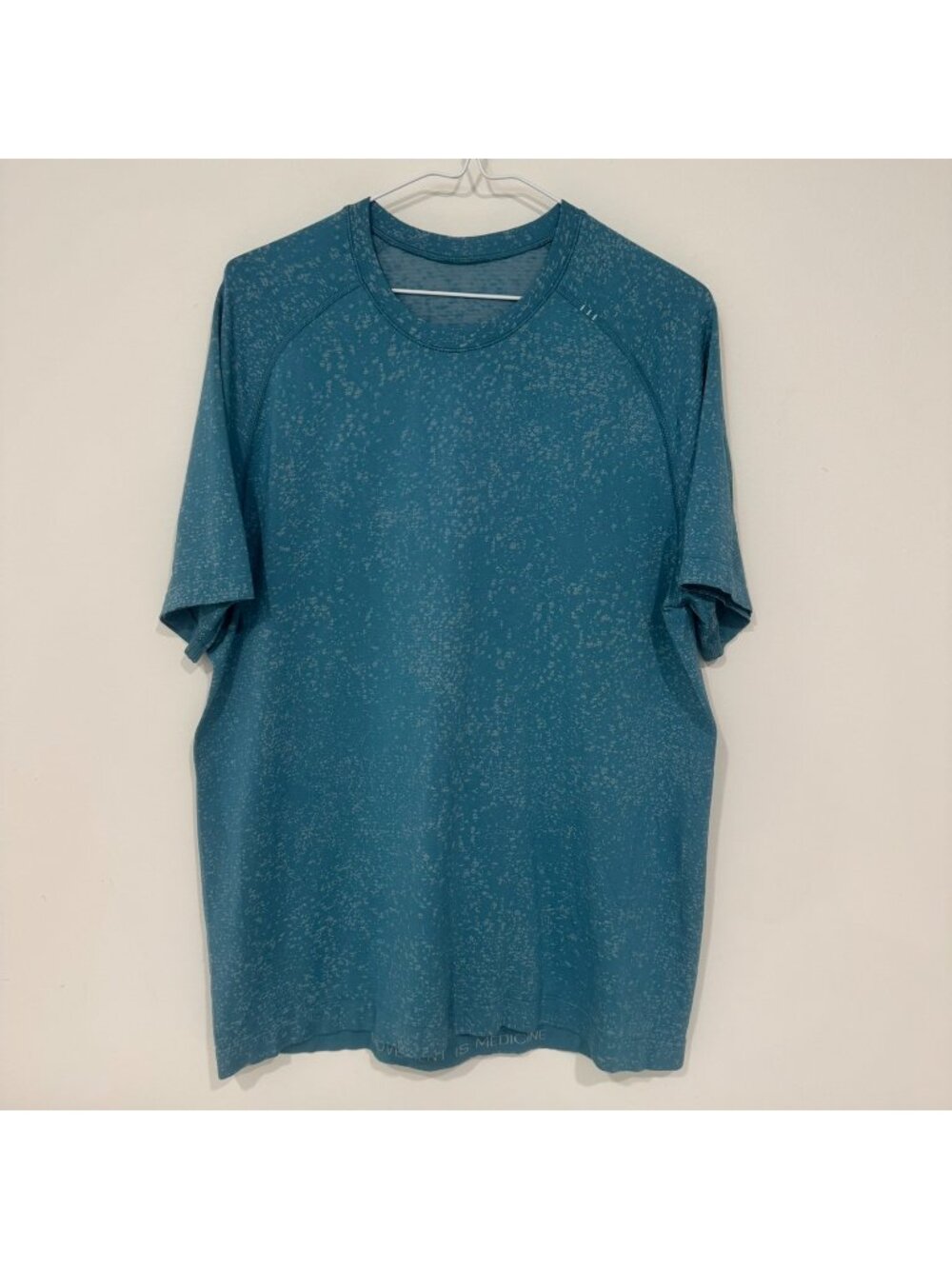 Lululemon Metal Vent Tech Short Sleeve Shirt 2.0 Distorted Noise Breeze Blue L